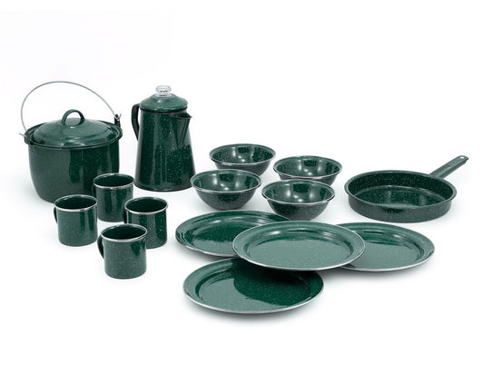 15 Piece Enamelware Camp Set