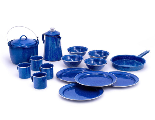 15 Piece Enamelware Camp Set